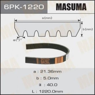 Ремінь поліклінової MASUMA 6PK1220