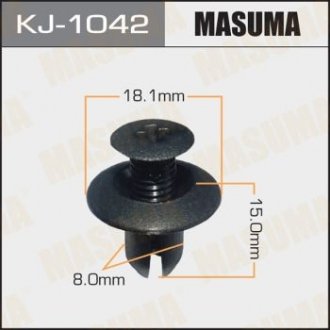 Клипса (кратно 50) MASUMA KJ-1042 (фото 1)