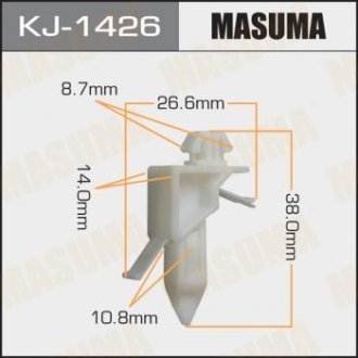 Кліпса кріпильна 1426-KJ (мінім. парті MASUMA KJ1426 (фото 1)