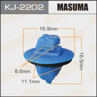 Клипса (кратно 50) MASUMA KJ-2202 (фото 1)