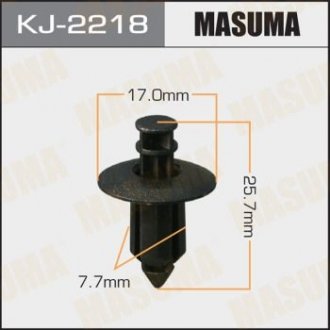 Кліпса (разово 50) салонна чорна MASUMA KJ-2218