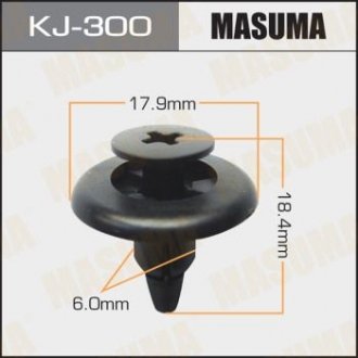 Клипса (кратно 50) MASUMA KJ-300 (фото 1)