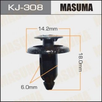 Клипса (кратно 50) MASUMA KJ-308 (фото 1)