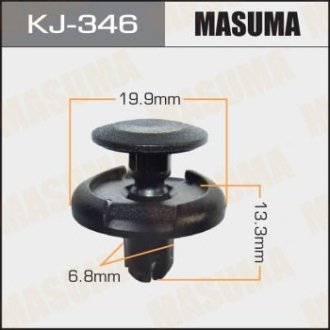 Клипса (кратно 50) MASUMA KJ-346 (фото 1)