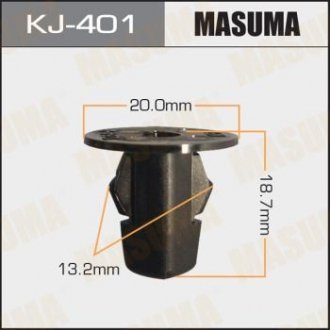 Клипса (кратно 50) MASUMA KJ-401 (фото 1)