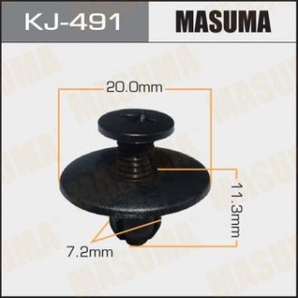 Клипса (кратно 50) MASUMA KJ-491 (фото 1)