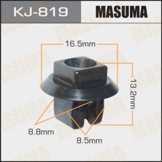 Клипса (кратно 10) MASUMA KJ819 (фото 1)