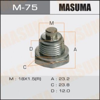 Болт оливний магнітний (з шайбою) MASUMA M75 (фото 1)