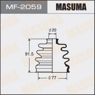 Пильовик ШРУСу зовнішнього Nissan Primera (-01) MASUMA MF2059 (фото 1)