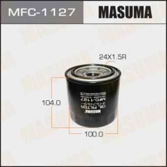 Фільтр оливний Toyota Avensis (00-07), RAV 4 (00-05) D 2.0 MASUMA MFC1127 (фото 1)