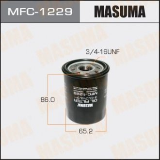 Фільтр оливний Nissan Micra (00-10), Note (06-13) MASUMA MFC1229 (фото 1)