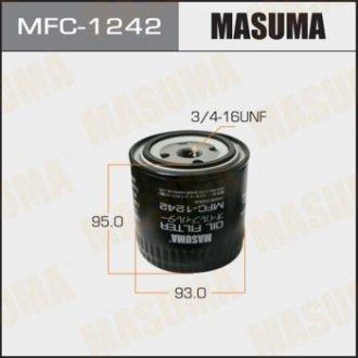Фільтр оливний Missan Murano (10-15), Pathfinder (05-), X-Trail (03-07) D 2.2, 2.5 MASUMA MFC1242 (фото 1)