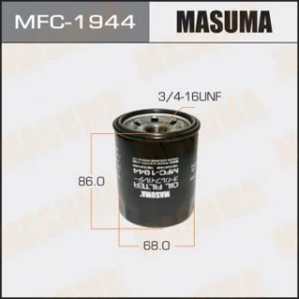 Фільтр оливний Suzuki Grand Vitara (05-16), Kizashi (09-15), Swift (00-10), SX4 (06-), Vitara (15-) MASUMA MFC1944