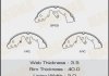 Колодка гальмівна барабанна (MK9997) MASUMA