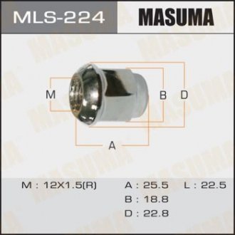 Гайка колеса MASUMA MLS224 (фото 1)
