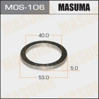 Прокладка прийомної труби Toyota (40x53) MASUMA MOS106 (фото 1)