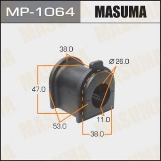 Втулка стабілізатора заднього Toyota Land Cruiser (09-) (Кратно 2 шт) MASUMA MP1064