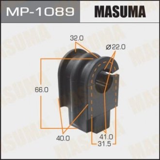 Втулка стабілізатора переднього Nissan Tida (07-) (Кратно 2 шт) MASUMA MP1089