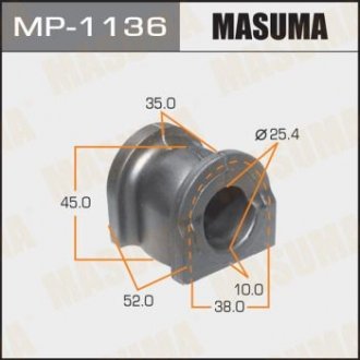 Втулка стабілізатора заднього Honda Pilot (09-15) (Кратно 2 шт) MASUMA MP1136 (фото 1)