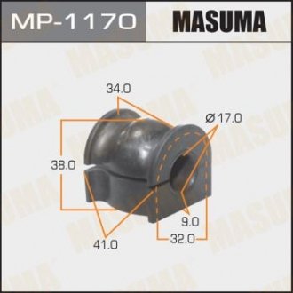 Втулка стабилизатора переднего Honda Jazz(02-) (Кратно 2 шт) MASUMA MP1170 (фото 1)