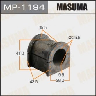 Втулка стабілізатора переднього Suzuki Grand Vitara (05-) (Кратно 2 шт) MASUMA MP1194 (фото 1)