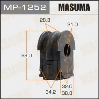 Втулка стабилизатора переднего Nissan Qashqai (13-17) (Кратно 2 шт) MASUMA MP1252