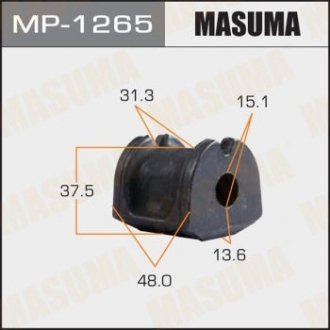 Втулка стабилизатора заднего Subaru Forester (07-), Impreza (07-16), Legacy (09-), XV (12-17) (Кратно 2 шт) MASUMA MP1265 (фото 1)