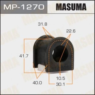 Втулка стабілізатора переднього Toyota Avensis (-00) (Кратно 2 шт) MASUMA MP1270 (фото 1)