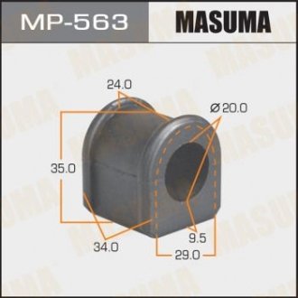 Втулка стабилизатора \\\\ /front/ familia bj5p к-т2шт. MASUMA MP563 (фото 1)