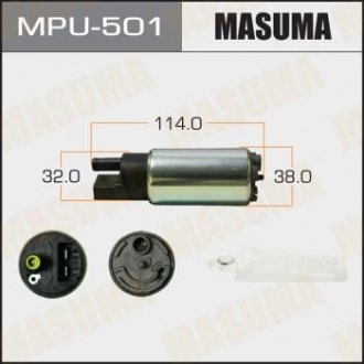 Бензонасос електричний (+сітка)) Honda/ Mazda/ Mitsubishi/ Suzuki MASUMA MPU501 (фото 1)