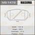 Колодка тормозная передняя MASUMA MS1479 (фото 1)