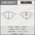 Колодка гальмівна передня Ford Focus (04-)/ Mazda 3 (03-), 5 (05-15) MASUMA MS5507 (фото 1)