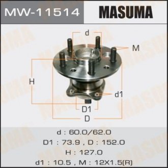 Маточина колеса MASUMA MW11514
