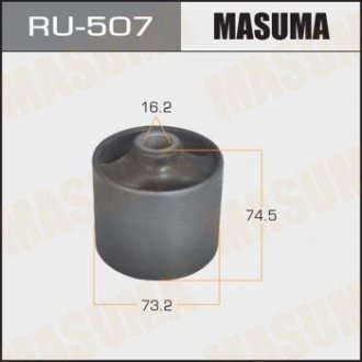 Сайлентблок заднього поздовжнього важеля Mitsubishi Pajero (00-) MASUMA RU507 (фото 1)