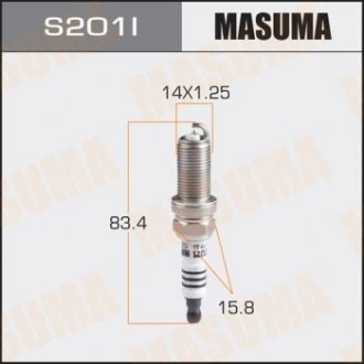 Свічка запалювання MASUMA S201I (фото 1)