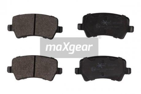 Комплект тормозных колодок, дисковый тормоз MAXGEAR 191474