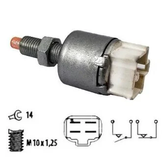 Вимикач світла гальма ACURA INTEGRA, LEGEND II, NSX, NSX TARGA, DAEWOO KORANDO, MUSSO, HONDA ACCORD IV, ACCORD V, ACCORD VI, CIVIC VI, LEGEND I, LEGEND II, NSX I, PRELUDE IV 10.78- MEAT&DORIA 35007