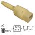 Датчик педалі гальма VW Passat/Audi A4/A6/A8 1.6-3.0 94-05 (4 конт.) MEAT&DORIA 35024 (фото 1)