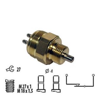 Вимикач світла задній хід MERCEDES SPRINTER 2-T (B901, B902), SPRINTER 3-T (B903), SPRINTER 4-T (B904), SPRINTER 5-T (B905) 02.95-05.06 MEAT&DORIA 36020