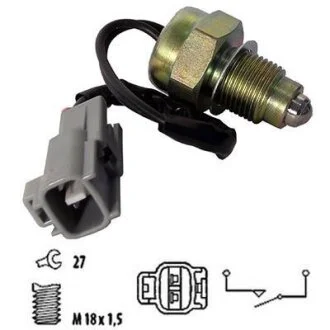 Вимикач світла задній хід CITROEN C1 PEUGEOT 107 TOYOTA AURIS, AYGO, COROLLA, YARIS, YARIS / VIOS 01.05-01.17 MEAT&DORIA 36058
