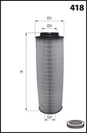 Фільтр повітря _ аналогWA9720/LX1020/1_ MECAFILTER EL9339