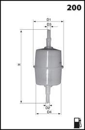 Фильтр топлива MECAFILTER ELE3592