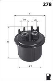 Топливный фильтр MECAFILTER ELE6002