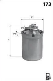 Паливний фільтр MECAFILTER ELG5386