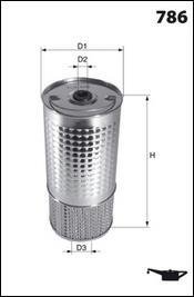 Фільтр масла MECAFILTER ELH4252