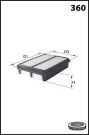 Автозапчасть MECAFILTER ELP9426