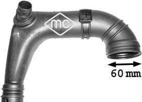 Рукав воздухозаборника, воздушный фильтр Metalcaucho 03865