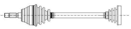 Піввісь Metelli 17-0611