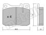 Комплект тормозных колодок, дисковый тормоз Metelli 22-0011-2 (фото 1)