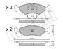 Комплект тормозных колодок, дисковый тормоз Metelli 22-0029-0 (фото 1)